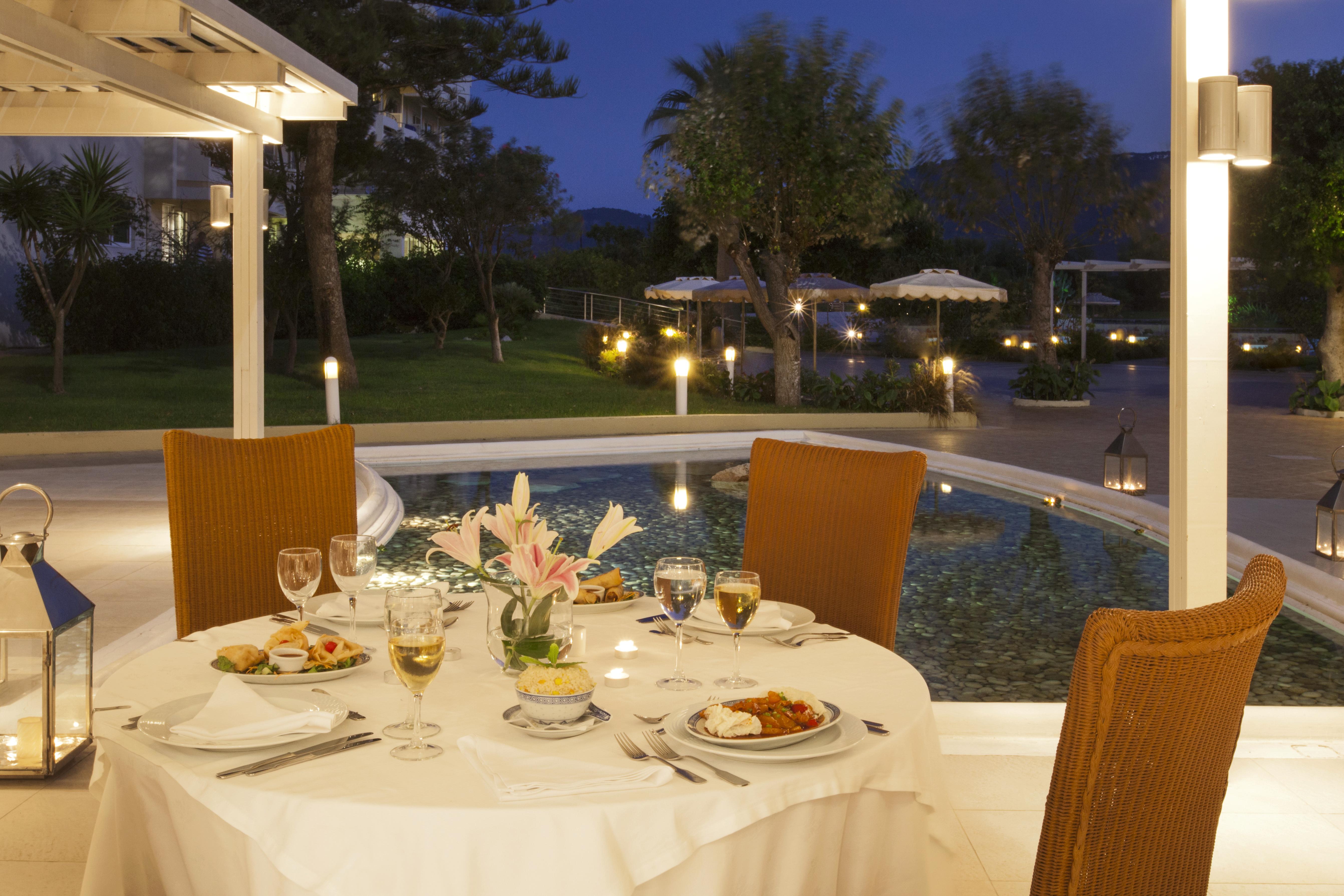 Electra Palace Rhodes 伊利索斯 外观 照片 The restaurant